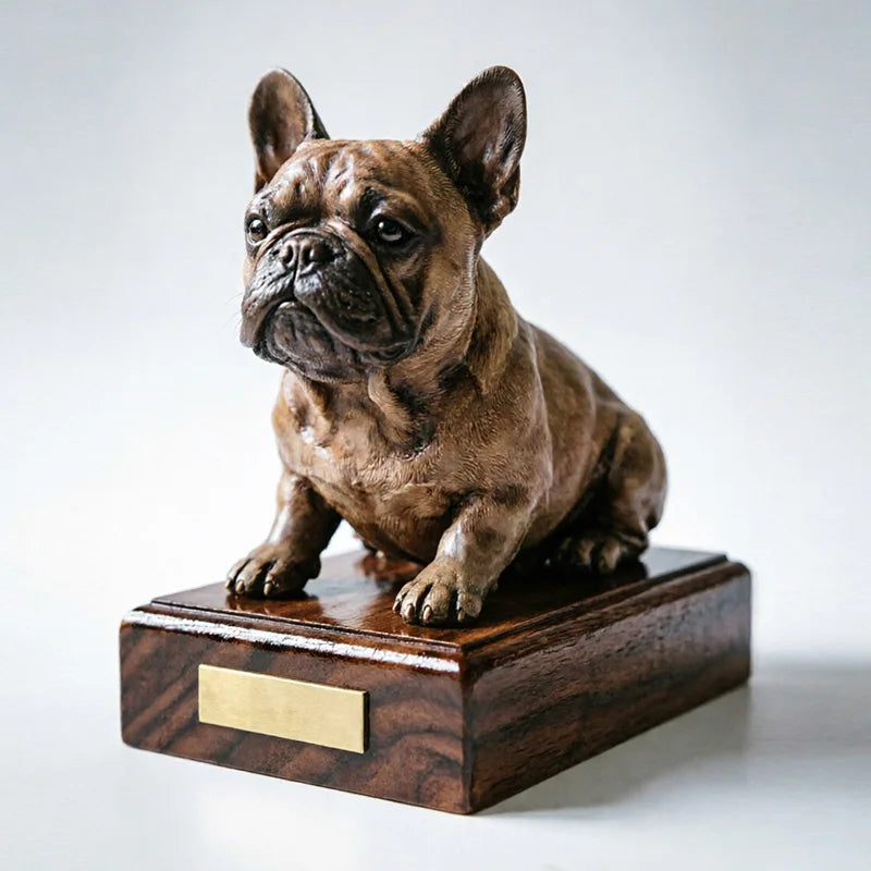 Gentle Urn Custom 3D Pet Statue: Hyper-Realistic Hand-Painted Memorial Sculpture from Photo