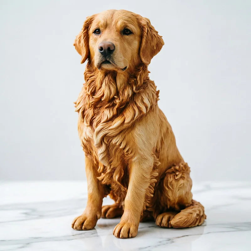 Gentle Urn Custom 3D Pet Statue: Hyper-Realistic Hand-Painted Memorial Sculpture from Photo