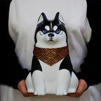 Hand-Painted Full-Body Cartoon Pet Statue for Full Ashes - Compatible with medium to large dogs