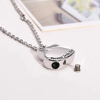 Large Heart Pet Urn Necklace – 3 Engraving Options – Holds More Ashes or Fur