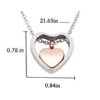 Hollow Heart Pet Urn Necklace – Best-Selling Creative Design – 4 Colors – Holds Fur or Ashes