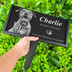 Custom Pet Memorial Stone, Hand-Engraved Natural Slate for Garden, Personalized Cat & Dog Grave Marker, Weatherproof Pet Remembrance Gift, Outdoor Pet Loss Keepsake