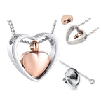 Hollow Heart Pet Urn Necklace – Best-Selling Creative Design – 4 Colors – Holds Fur or Ashes