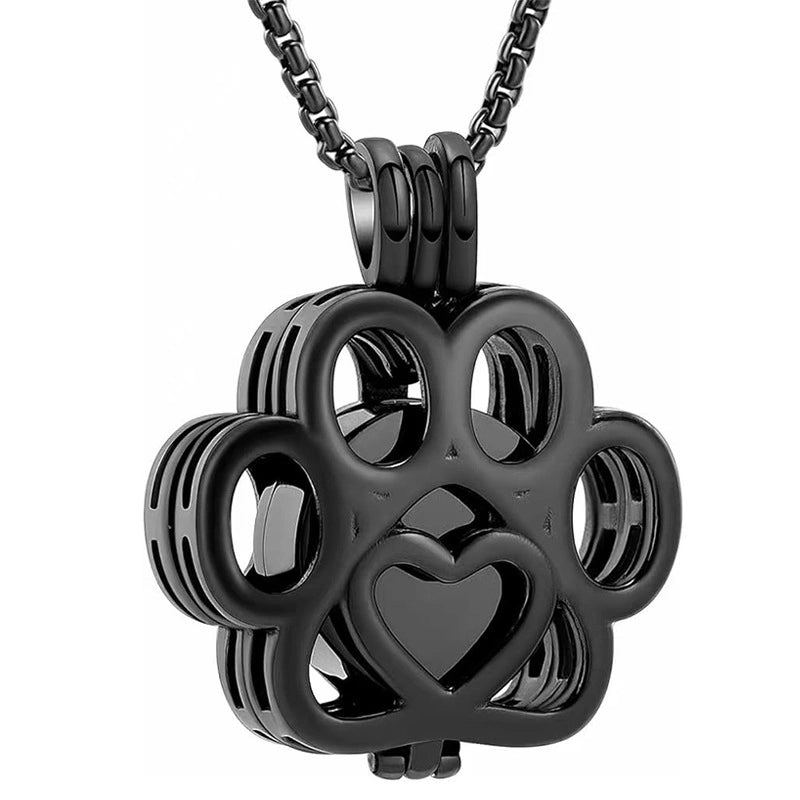 Hollow Openwork Pet Urn Necklace – 5 Colors – Large Capacity – Holds Fur, Ashes, or Scent