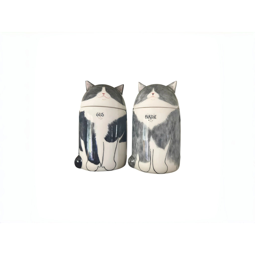 CustoPersonalized Cat Urn, Hand-Painted Ceramic Pet Memorial Keepsake Box – Custom Pet Portrait from Photo, Cremation Ashes Container for Catsm Pet Portrait from Photo, Cremation Ashes Container for Cats