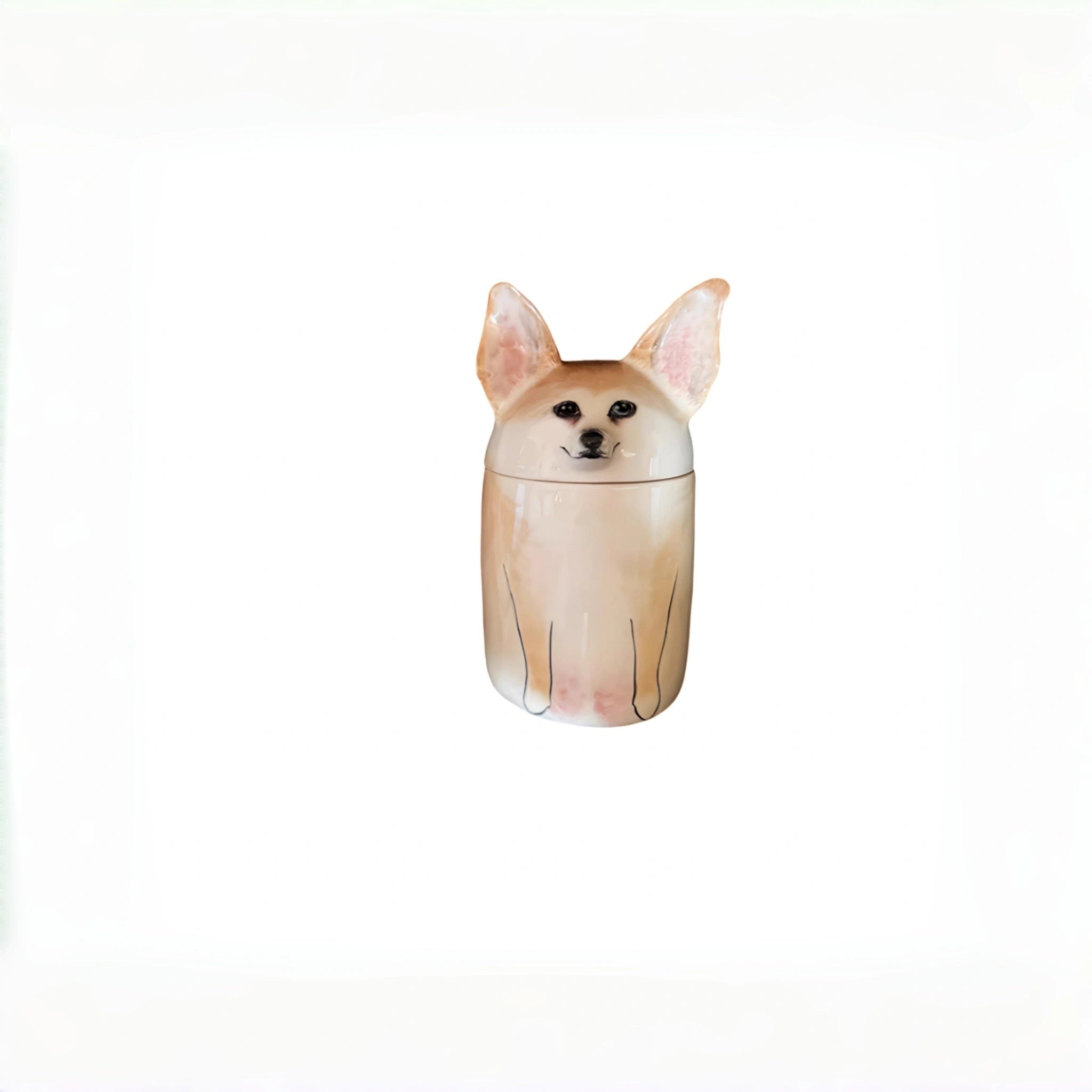 Personalized Dog Urn, Hand-Painted Ceramic Pet Memorial Keepsake Box – Custom Portrait from Photo, Dog Ashes Keepsake for Large & Small Breeds