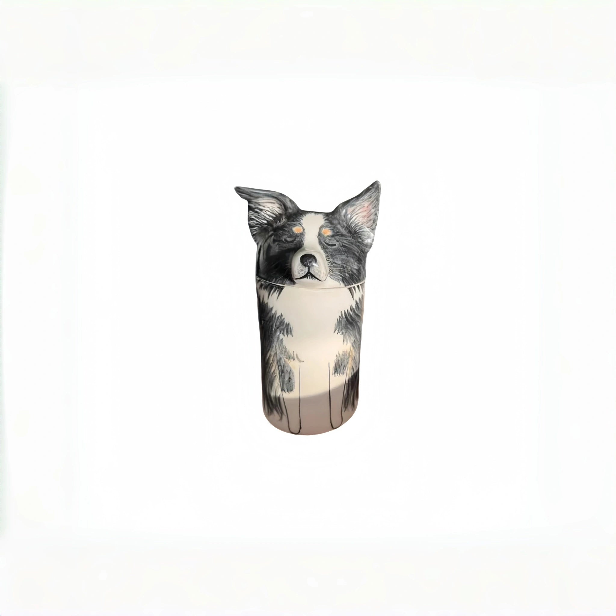 Personalized Dog Urn, Hand-Painted Ceramic Pet Memorial Keepsake Box – Custom Portrait from Photo, Dog Ashes Keepsake for Large & Small Breeds