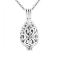 Lotus Flower Pet Urn Necklace – Stainless Steel Cremation Pendant – 3 Colors – Holds Fur or Ashes