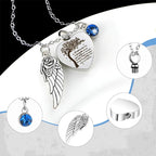 5-Piece Stainless Steel Cremation Pendant Set – Mixed Shapes – Holds Fur or Ashes