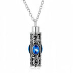 5-Piece Stainless Steel Cremation Pendant Set – Mixed Shapes – Holds Fur or Ashes