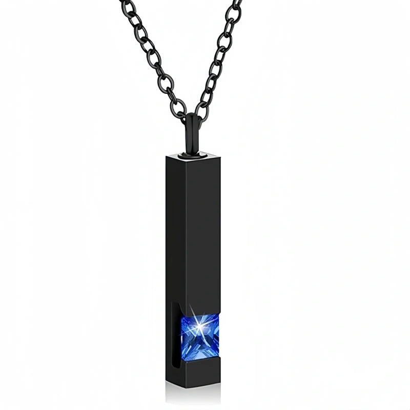 5-Piece Stainless Steel Cremation Pendant Set – Mixed Shapes – Holds Fur or Ashes