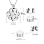 Hollow Openwork Pet Urn Necklace – 5 Colors – Large Capacity – Holds Fur, Ashes, or Scent