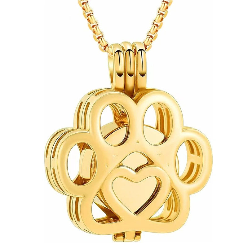 Hollow Openwork Pet Urn Necklace – 5 Colors – Large Capacity – Holds Fur, Ashes, or Scent