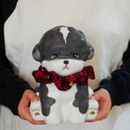Hand-Painted Full-Body Cartoon Pet Statue for Full Ashes - Compatible with Small dogs