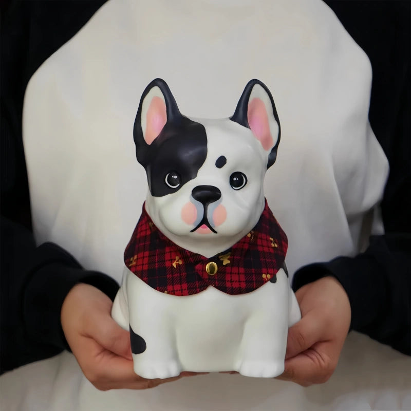 Hand-Painted Full-Body Cartoon Pet Statue for Full Ashes - Compatible with Small dogs