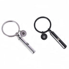 Cylinder Pet Urn Pendant – 2-in-1 Necklace & Keychain – 2 Colors – Holds Fur or Ashes