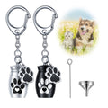 Memorial Keyring for Dog or Cat – Screw-Top Keepsake – Portable