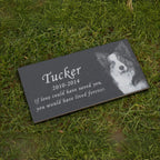 Custom Pet Memorial Stone, Hand-Engraved Natural Slate for Garden, Personalized Cat & Dog Grave Marker, Weatherproof Pet Remembrance Gift, Outdoor Pet Loss Keepsake