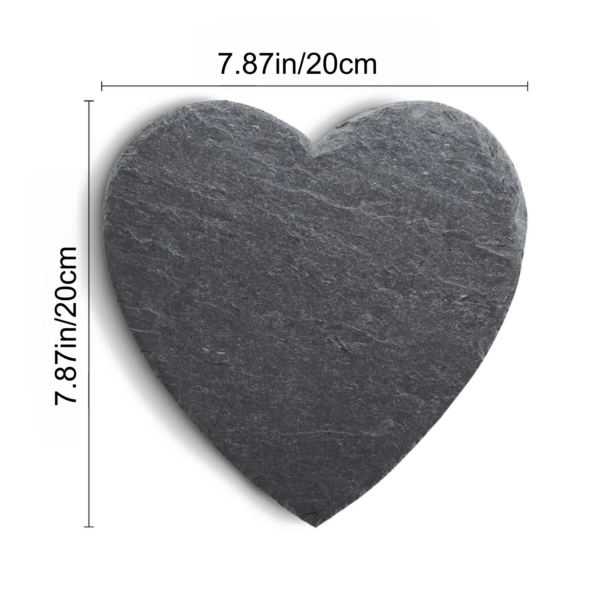 Personalized Heart Memorial Stone, Custom Printed Slate Garden Rock for Pet Loss, Eco-Friendly Indoor/Outdoor Decor, Sympathy Gift for Cat or Dog