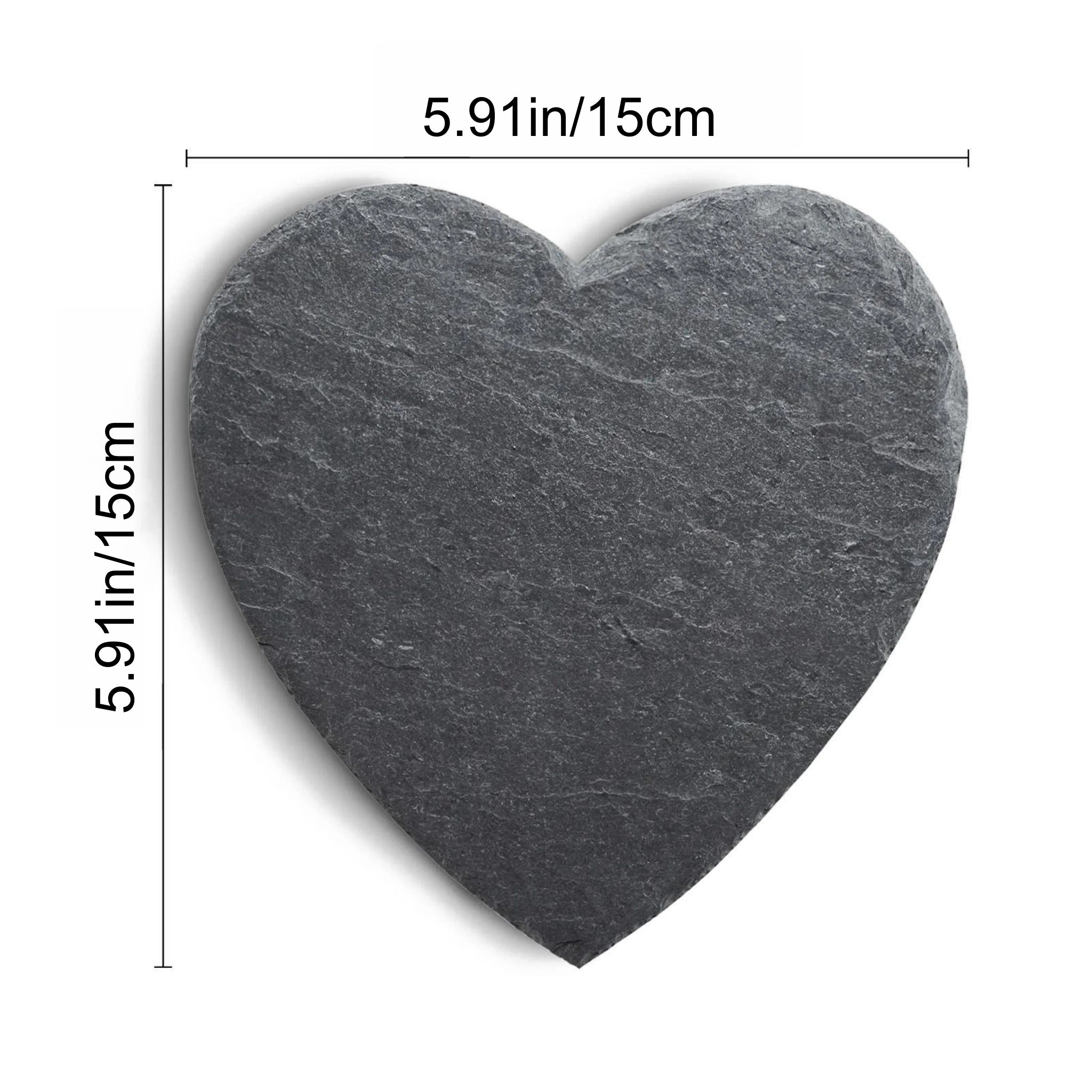 Personalized Heart Memorial Stone, Custom Printed Slate Garden Rock for Pet Loss, Eco-Friendly Indoor/Outdoor Decor, Sympathy Gift for Cat or Dog