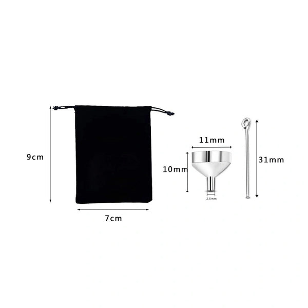 Stainless Steel & Glass Pet Urn Pendant – Cylinder Cremation Necklace – Holds Fur or Small Ashes