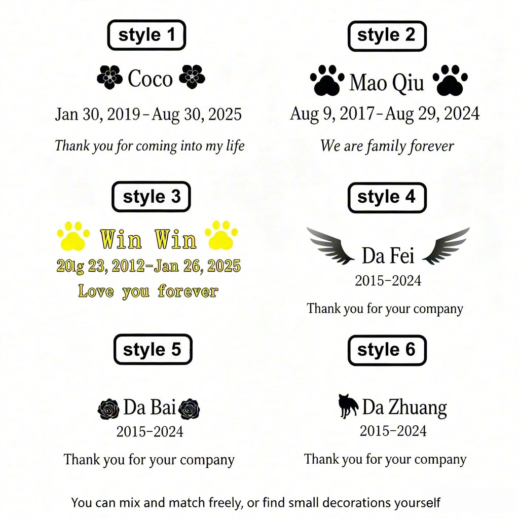 Personalized Pet Urn for Cats - Custom Photo Ceramic Cat Urn with Name, Date, and Message - Memorial Keepsake for Beloved Cat, Custom Pet Memorial Gift